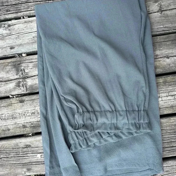 Long Grey Stretch Wide Leg Pants Size 4XL - Picture 3 of 7